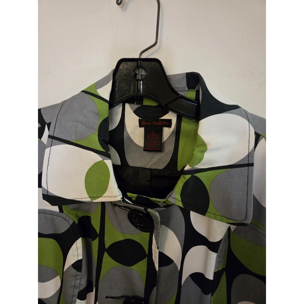 Sara Isabella women's jacket with geometric design-size large